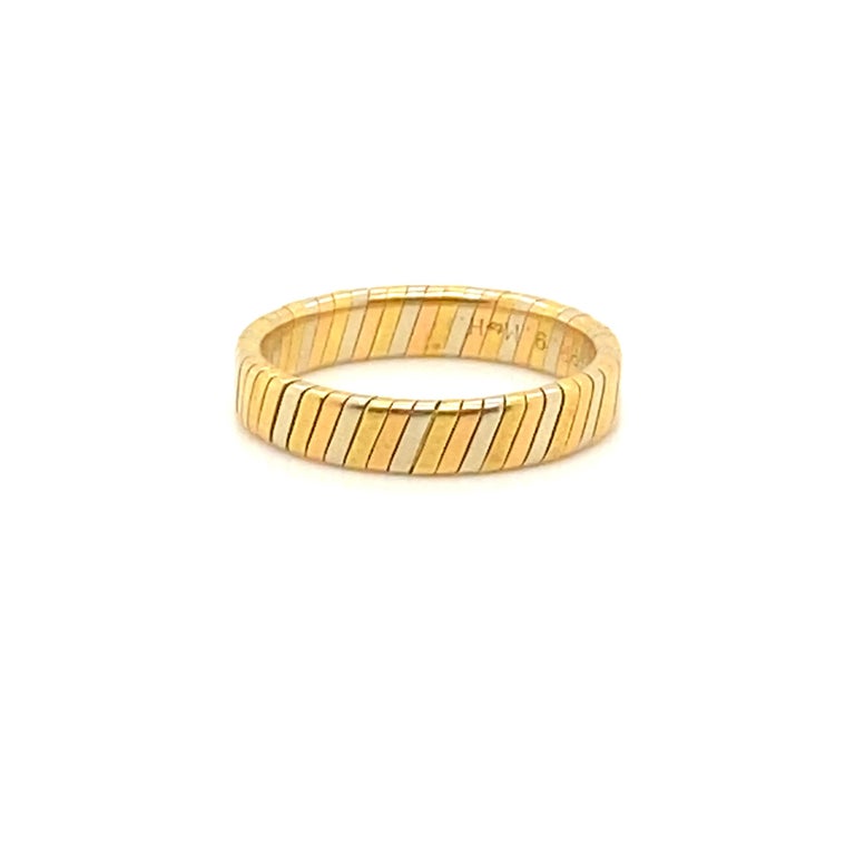 Women's or Men's Bvlgari 18k Gold Ring Size 9 For Sale