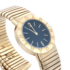 Bvlgari, 18K Gold Tubogas Bracelet Quartz Watch