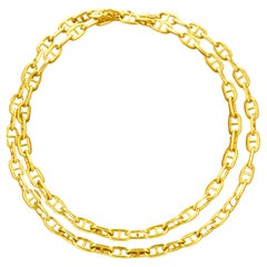 Bvlgari 18K Mariner's Long  Vintage Chain.