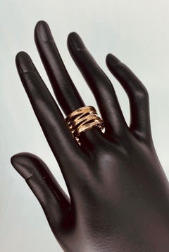 Bvlgari 18k Roségold B ZERO1 3 Band Ring - Größe 6