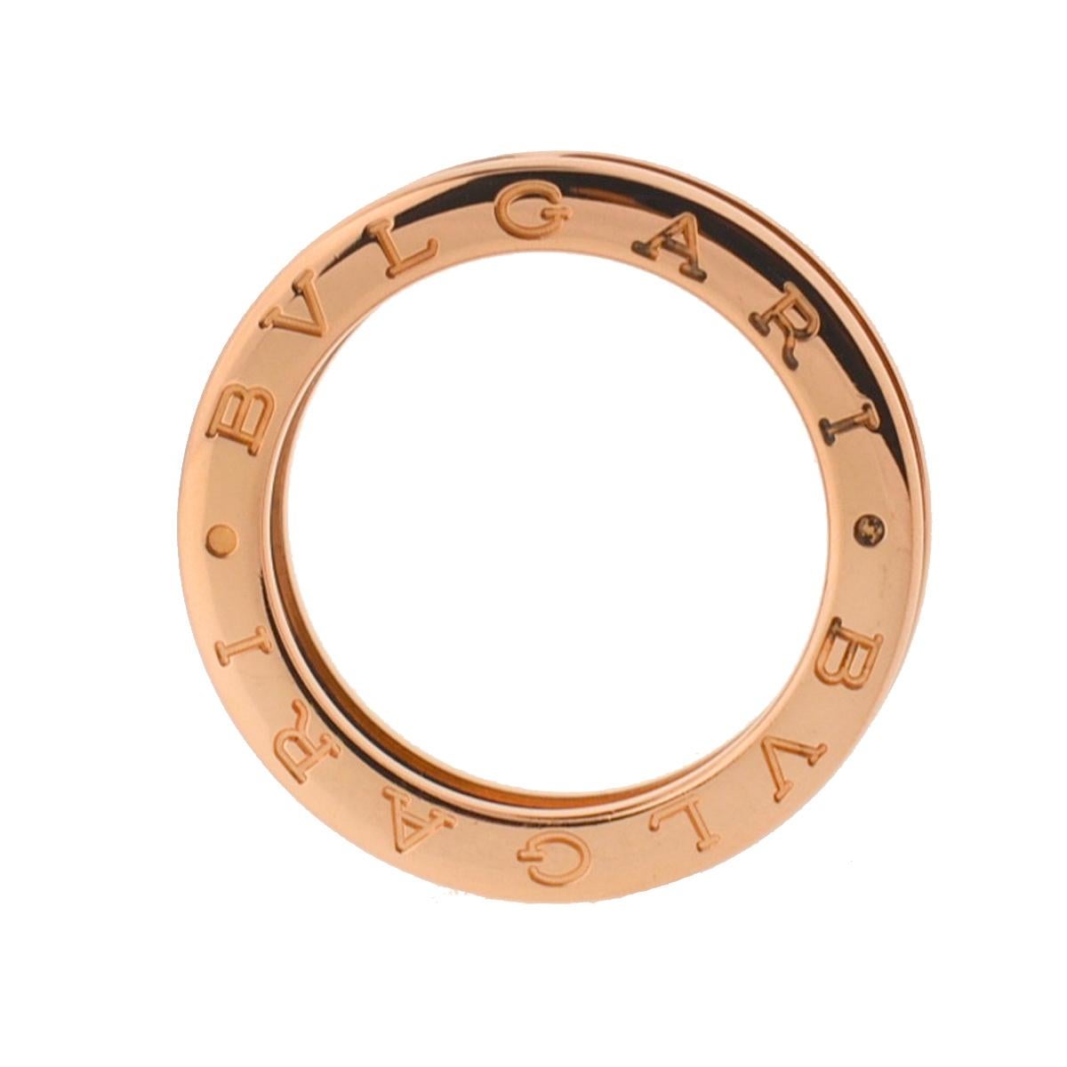 Company-BVLGARI
Style-Band
Metal-18k Rose Gold
Stones-N/A
Weight-7.6 Grams
Size-7 / 54 BVLGARI Size
Includes-Ring ONLY
SKU-10216-1MEE