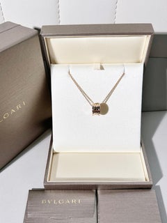 BVLGARI 18k Rose Gold B.zero1 Pendant Necklace