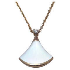 Bvlgari 18K Rose Gold Divas' Dream Pendant Necklace w/Box #25219
