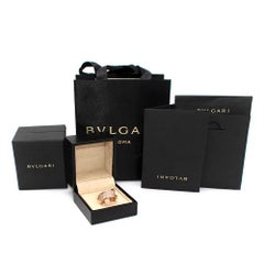 Bague Bvlgari en or rose 18k pavée de diamants B.Zero1 - Taille 7