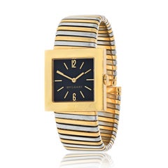 Bvlgari 18K Tri Color Square Bezel Tubogas SQ 29T  Wristwatch