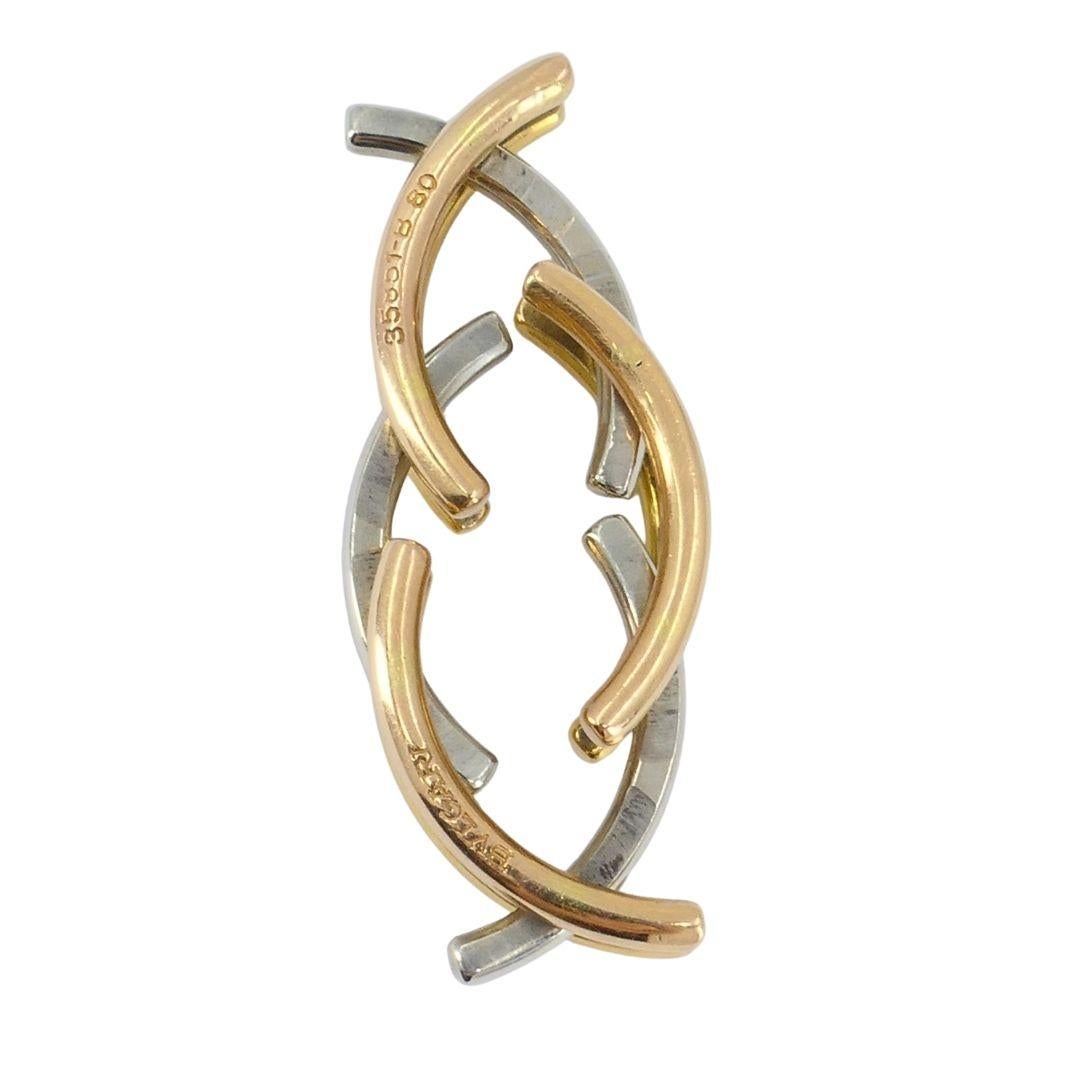Bvlgari 18 Karat dreifarbiger Goldring zusammenklappbar im Angebot 4