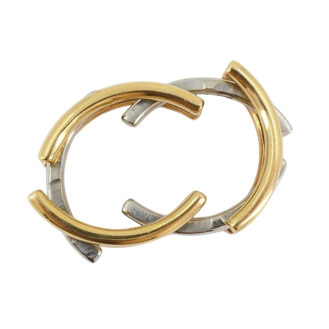 Bvlgari 18 Karat dreifarbiger Goldring zusammenklappbar im Angebot 5