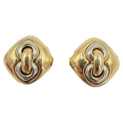 Orecchini a clip Bvlgari 18k bicolore