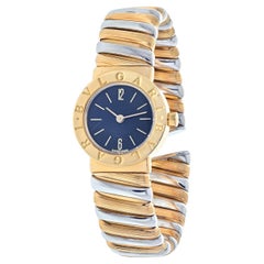 Bvlgari 18K zweifarbige Tubogas BB 232 T Damenuhr