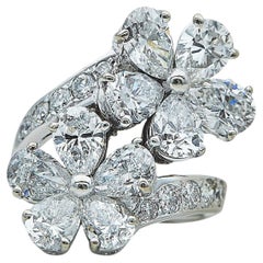 Bvlgari 18K White Gold and Diamond Toi et Moi Ring