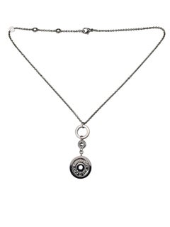 Bvlgari 18K White Gold Astrale Cerchi Circle Drop Pendant Necklace w/Box #25105