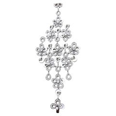 Bvlgari 18K White Gold Bracelet with Mother of Pearl and Pavé Diamonds