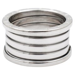 Bvlgari 18K White Gold B.zero1 Four Band Ring