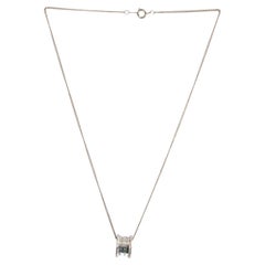 BVLGARI Collana con catena pendente B.ZERO1 in oro bianco 18 carati