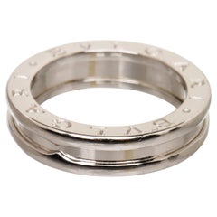 Bvlgari 18K White Gold B.zero1 Single Ring 52 Bvlgari 18K White Gold B.zero1 Single Ring 52