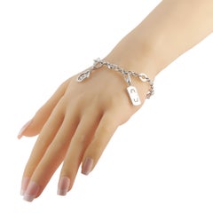 Bracciale Charm Bvlgari in oro bianco 18 carati