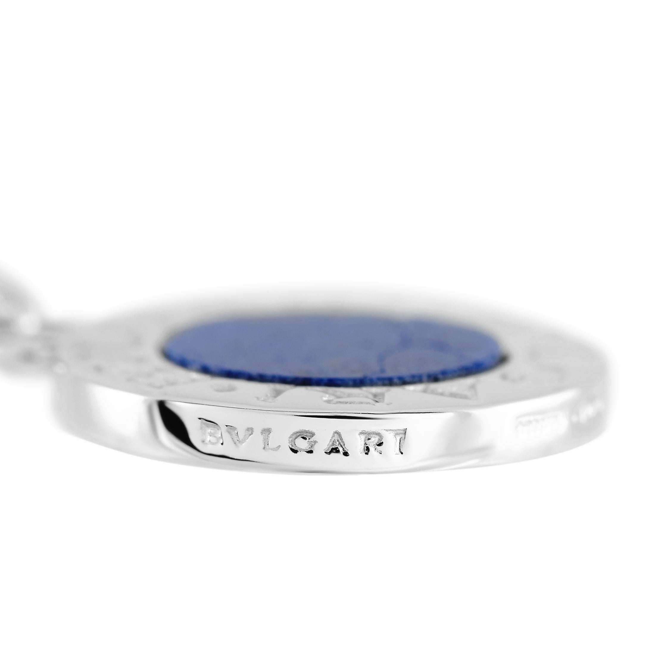 Bvlgari 18K White Gold Charm In Excellent Condition In Southampton, PA