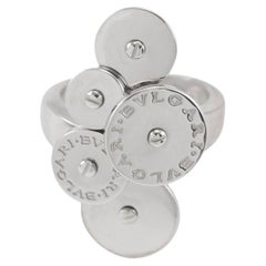 Bvlgari 18K White Gold Cicladi Spiral Circles Cocktail Ring