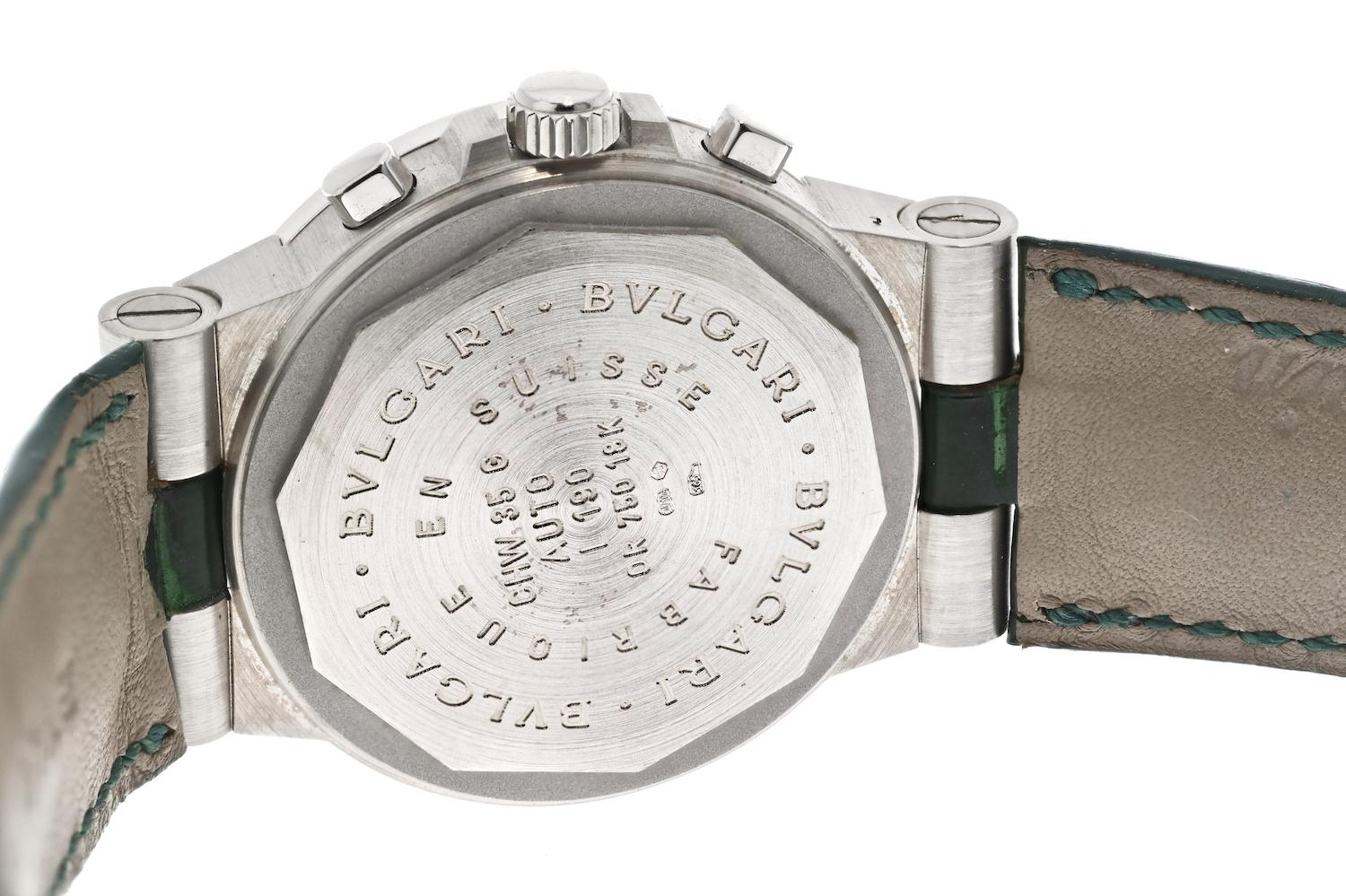 Bvlgari 18K White Gold Diagano Chronograph Automatic Ladies Watch 5