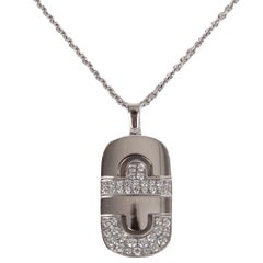 BVLGARI 18k white gold & DIAMONDS PARENTESI REVOLUTION Necklace