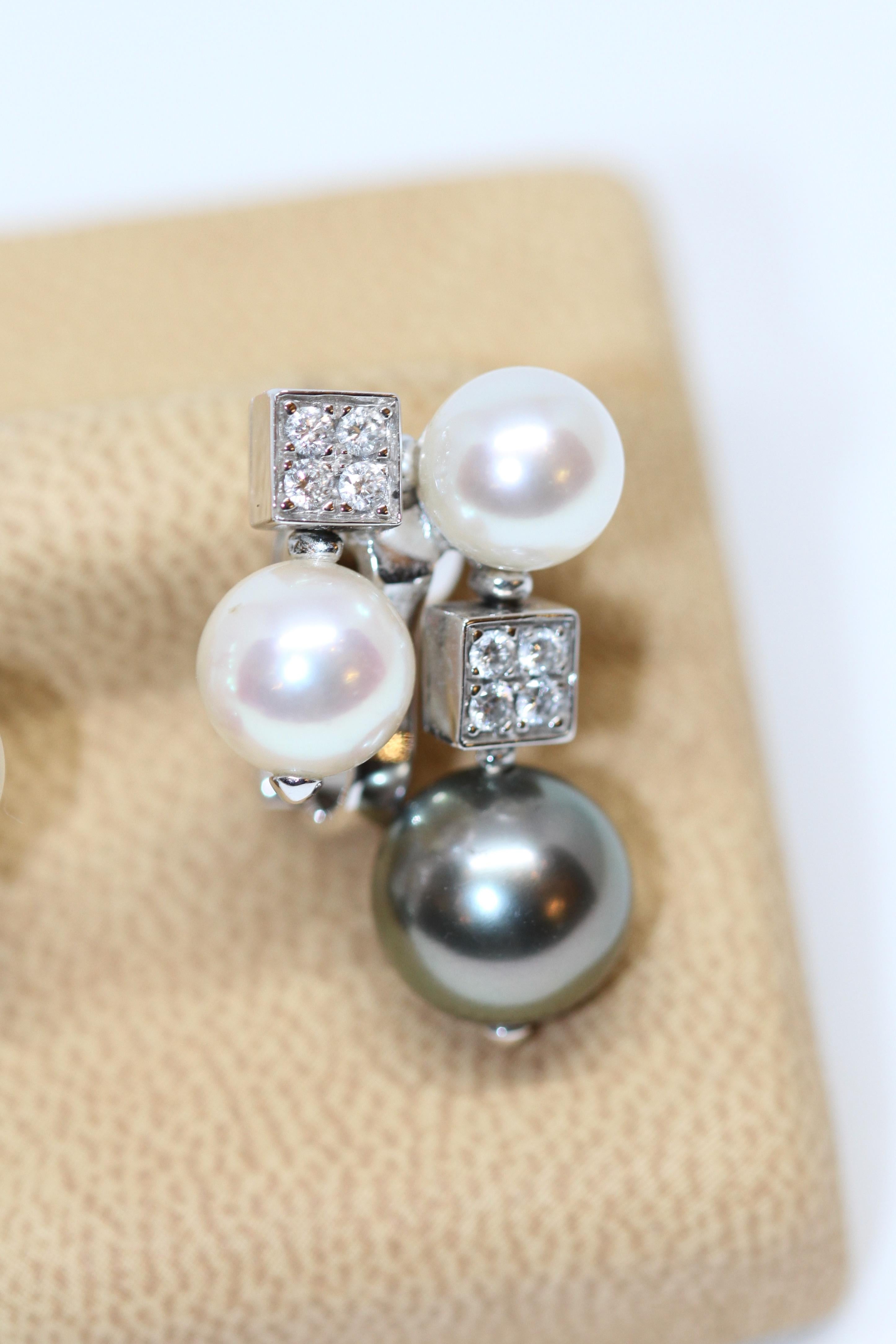 bvlgari pearl earrings