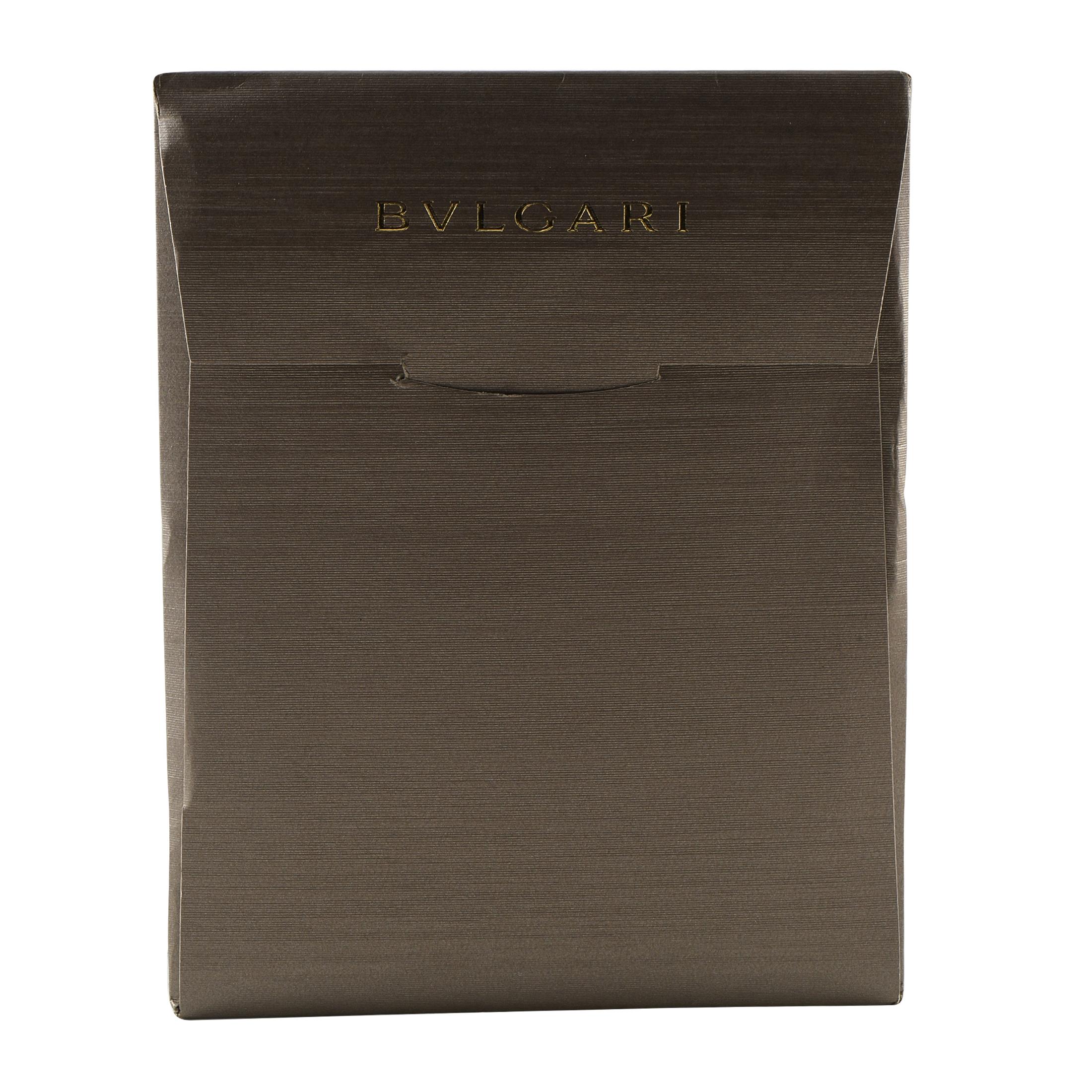 Bvlgari 18K White Gold Onyx Ring 1