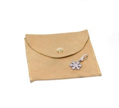 Bvlgari 18 Karat White Gold Snowflake Pendant Charm