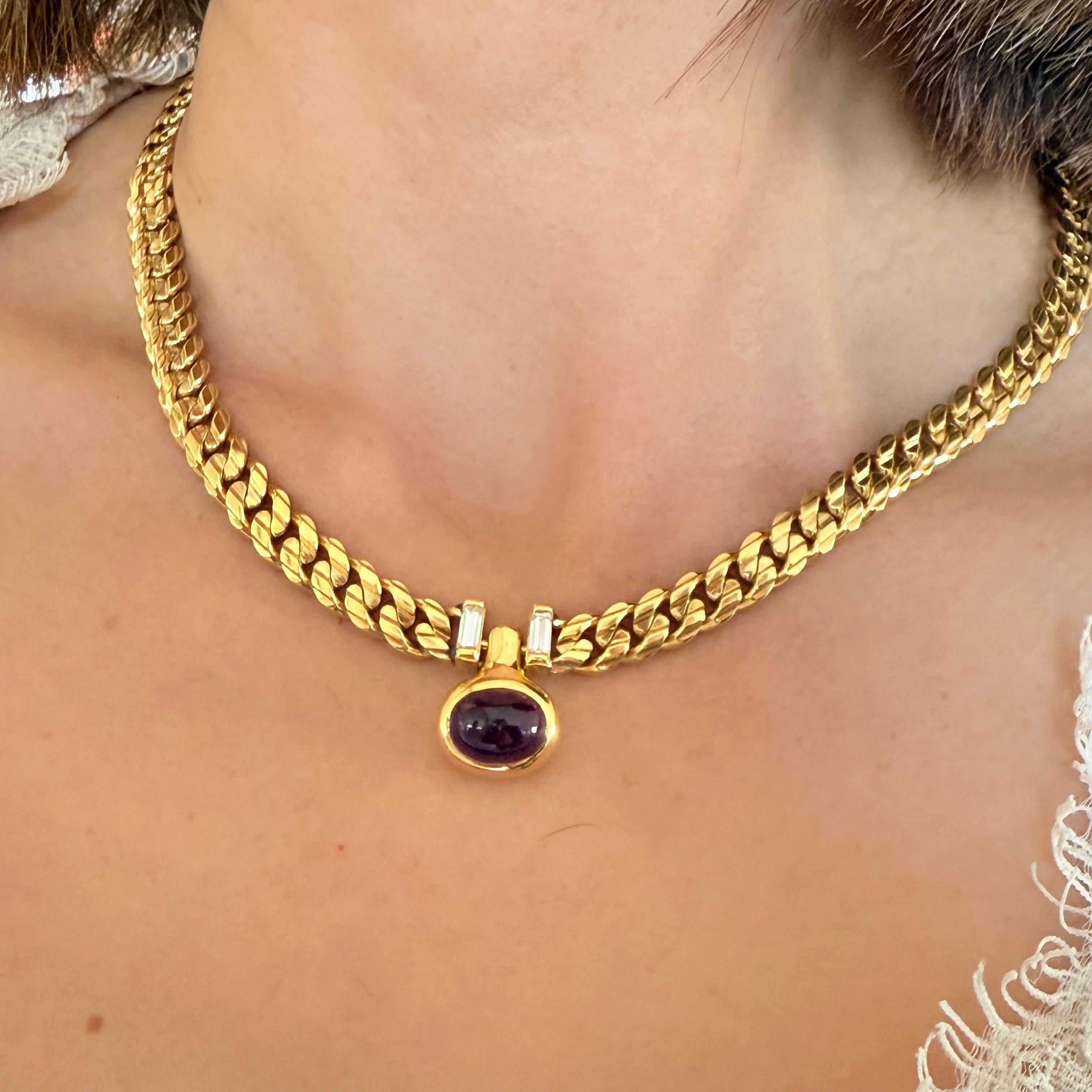 BVLGARI Gliederhalskette aus 18 Karat Gelbgold im Angebot 5