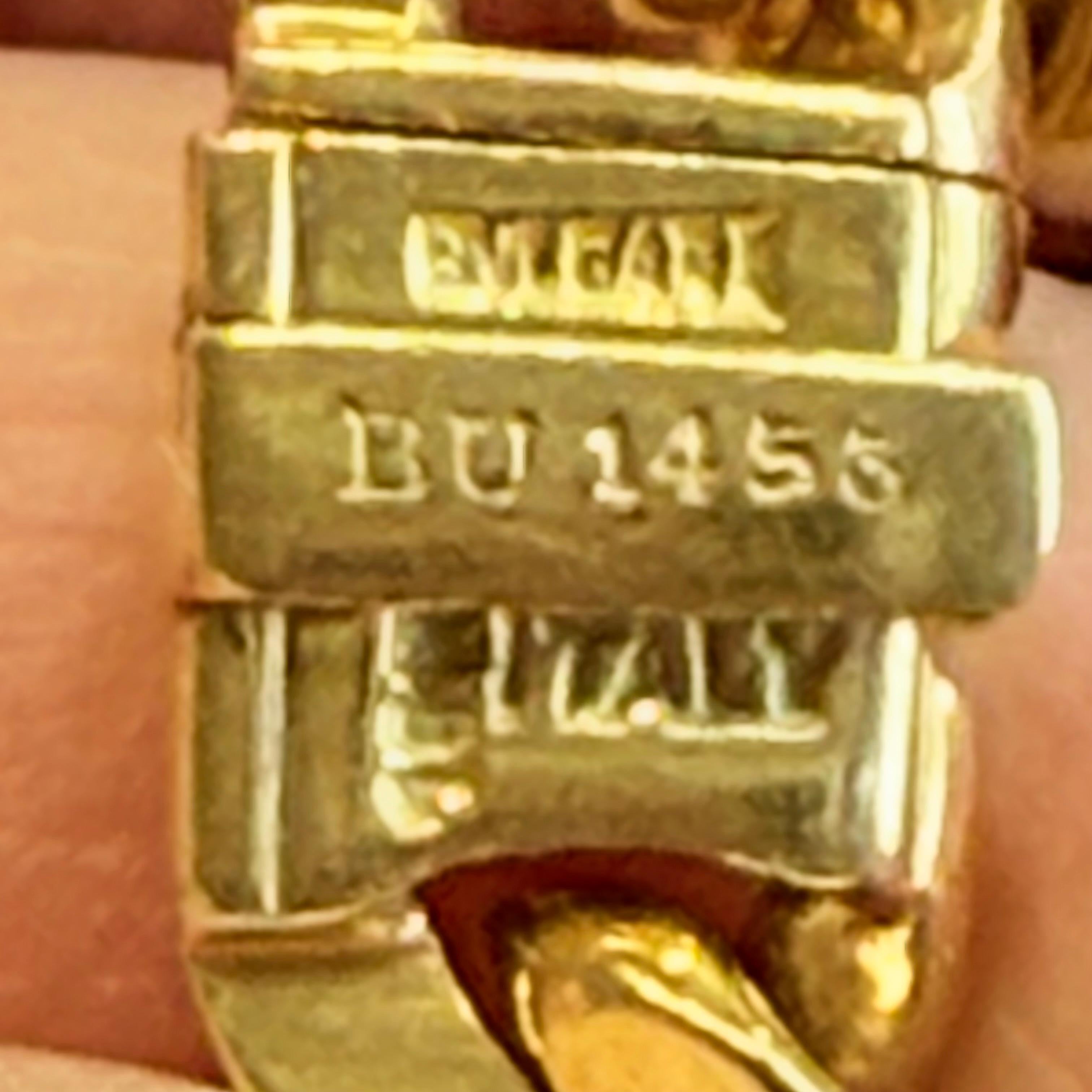 BVLGARI Gliederhalskette aus 18 Karat Gelbgold im Angebot 6