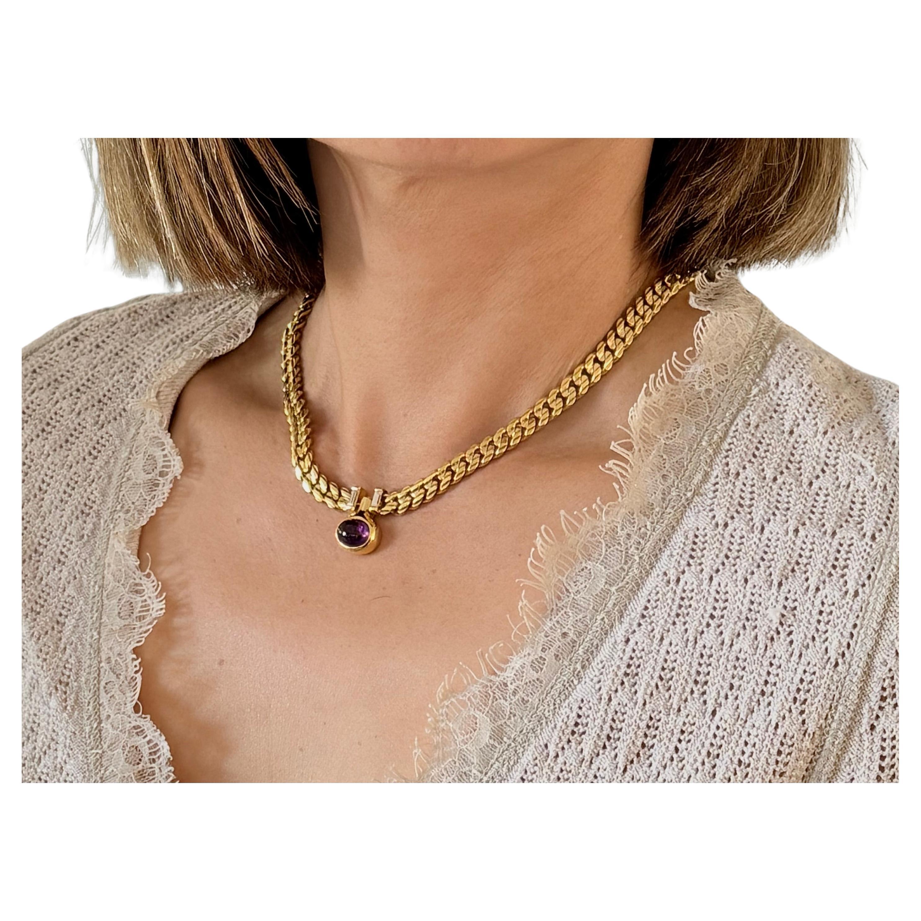 BVLGARI Gliederhalskette aus 18 Karat Gelbgold im Angebot 3