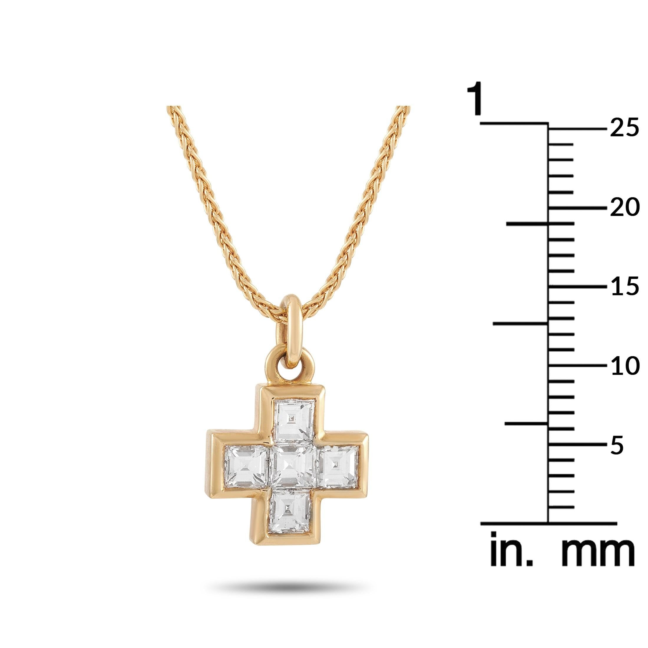 bvlgari cross pendant