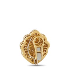 Bvlgari 18K Yellow Gold 10.07ct Diamond Clip-On Earrings Bulgari