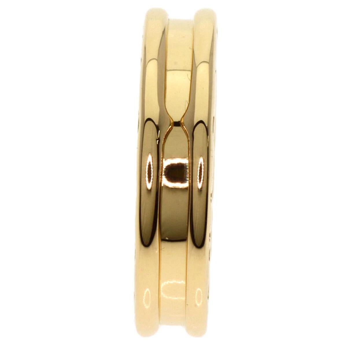 BVLGARI 18k Yellow Gold B.ZERO 1 One Band Ring In Excellent Condition For Sale In New York, NY