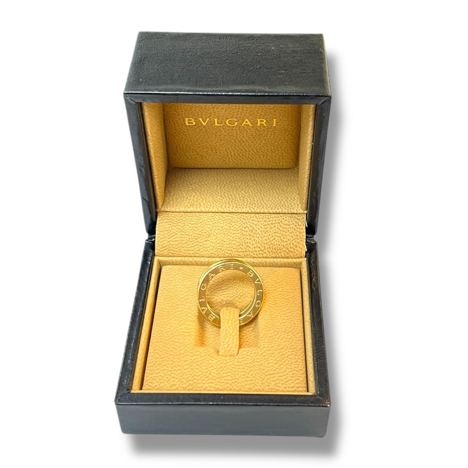 BVLGARI 18k Yellow Gold B.ZERO 1 One Band Ring For Sale 2