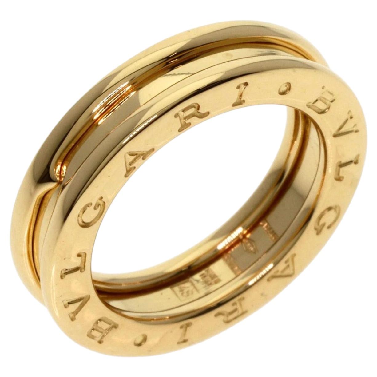 Pre-owned Bulgari Bvlgari 18k Yellow Gold B.zero 1 One Band Ring