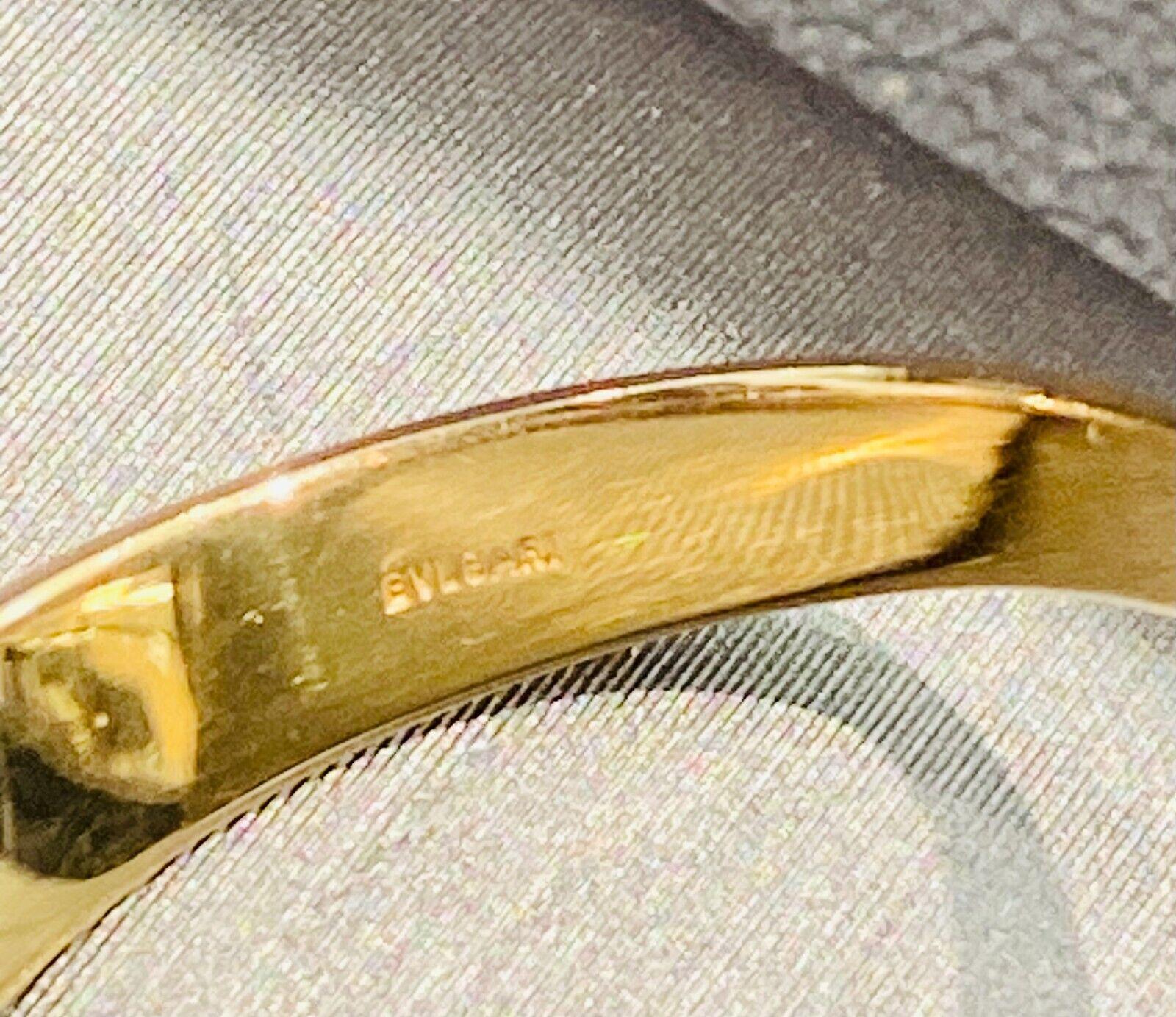 BVLGARI 18k Yellow Gold, Ceramic, Tourmaline & Peridot Chandra Ring Vintage 1980 1