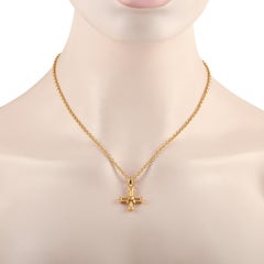 Bvlgari 18k Yellow Gold Cross Necklace