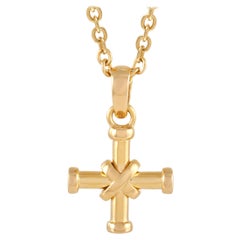 Bvlgari 18k Yellow Gold Cross Necklace
