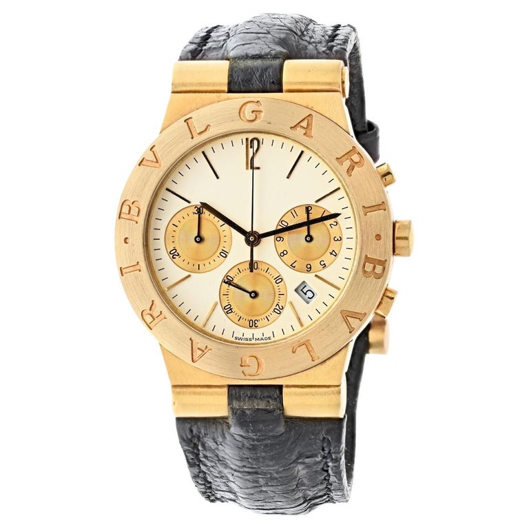 Reloj Bvlgari Diagono Cronógrafo Unisex Oro Amarillo 18k en