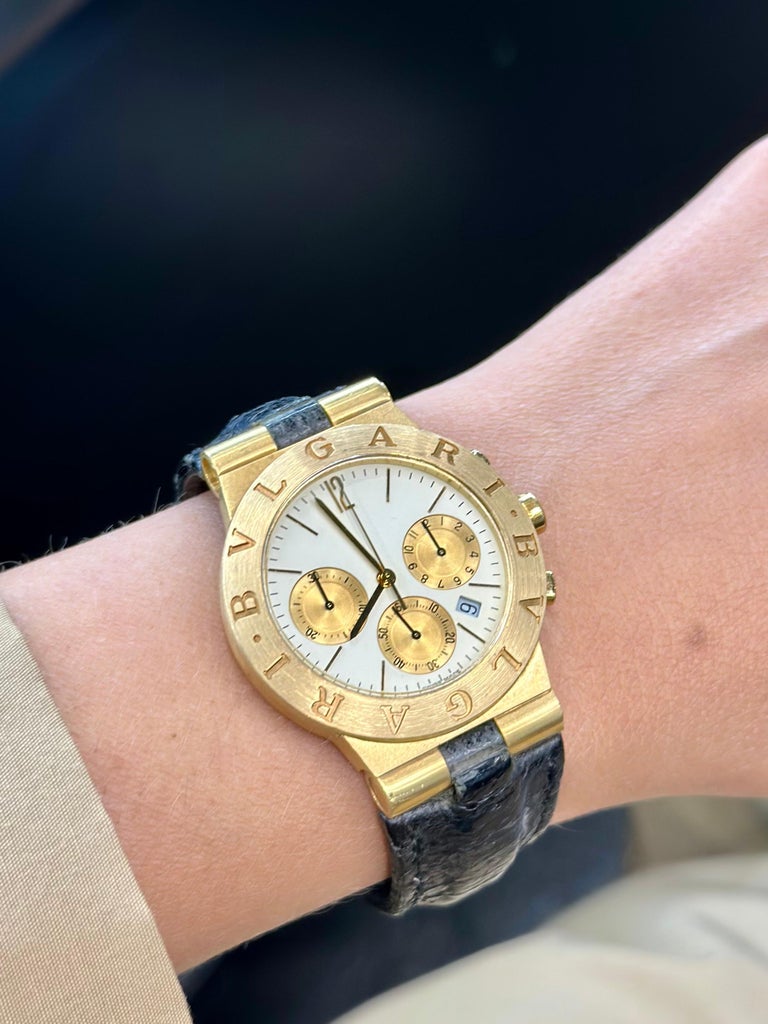 Reloj Bvlgari Diagono Cronógrafo Unisex Oro Amarillo 18k en