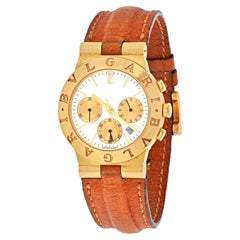 Bvlgari 18K Yellow Gold Diagono Sport Chrono CH35G Watch