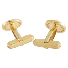 Gemelos Bvlgari de oro amarillo de 18 quilates con diamantes y lapislázuli BV13-052026