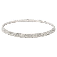 Collar de diamantes BVLGARI de oro amarillo de 18 quilates y 4 quilates de peso total