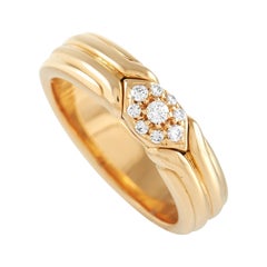 Bvlgari 18k Yellow Gold Diamond Ring