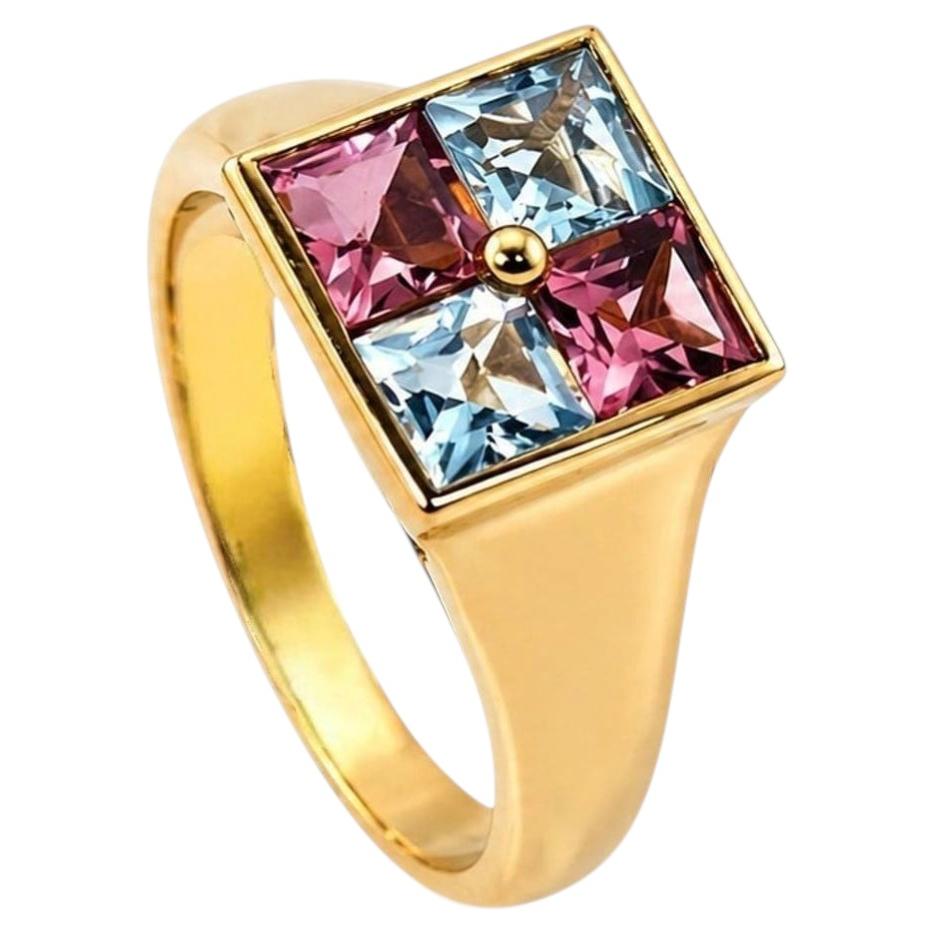BVLGARI 18K Yellow Gold Gemstone Ring