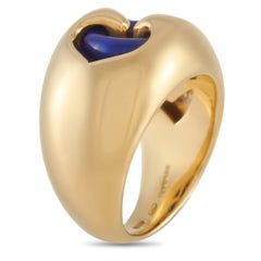 Bvlgari 18K Yellow Gold Lapis Ring