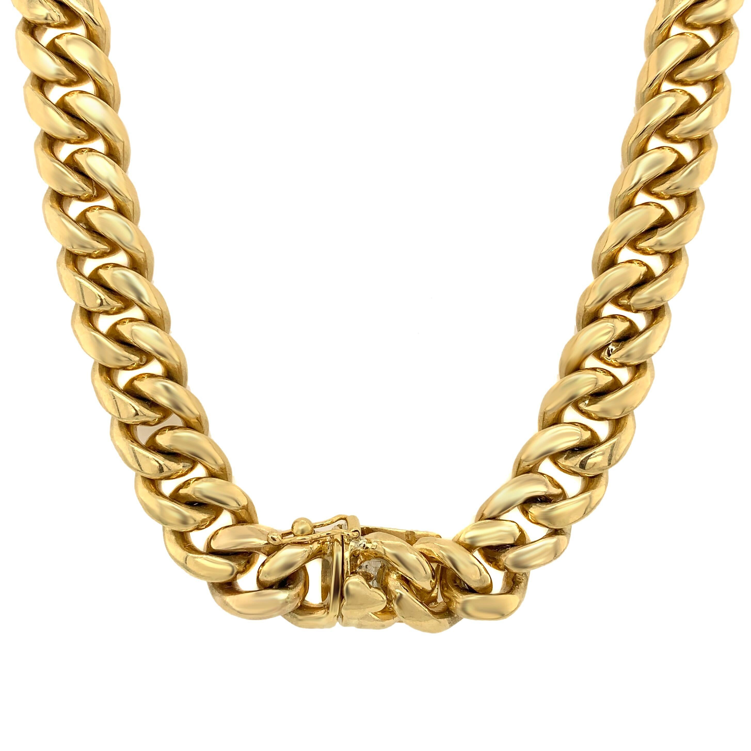 This Bulgari Necklace is 18K Yellow Gold and in excellent condition, its circa year falls between the 1970's - 1980's. The total length of this Necklace is 42cms, And it weights approximately 172.4 Grams. In addition, this necklace sports 4 small