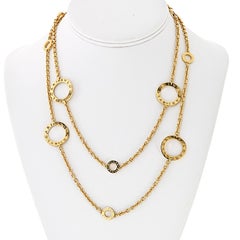 Bvlgari 18K Yellow Gold Long 37in "Bvlgari Bvlgari" Chain Necklace