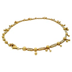 Bvlgari 18K Yellow Gold Lucia Diamond Necklace
