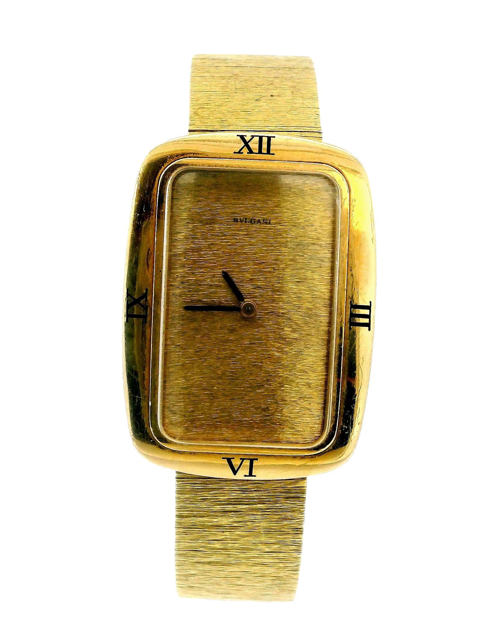 Bvlgari 18k Yellow gold Manual Movement Watch For Sale 3